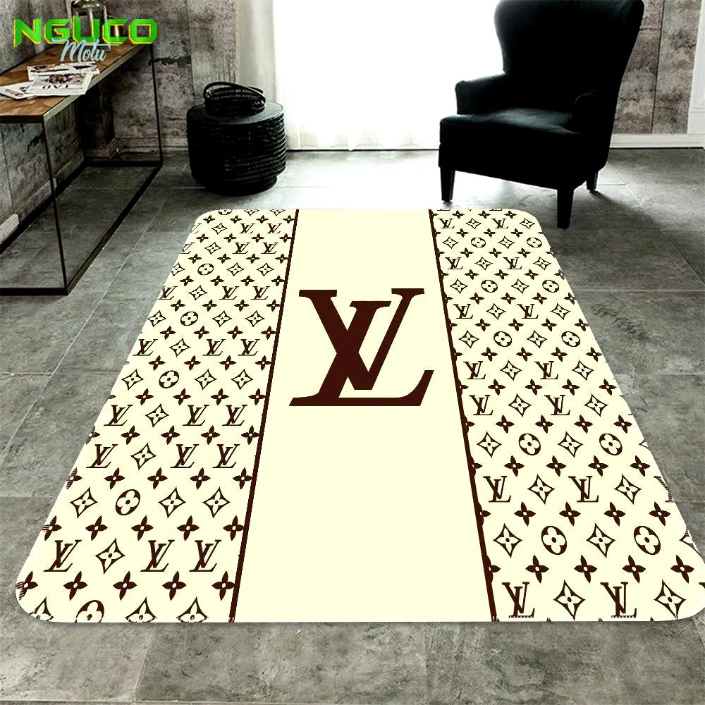Louis vuitton cream luxury fashion luxury brand premium rug carpet home decor