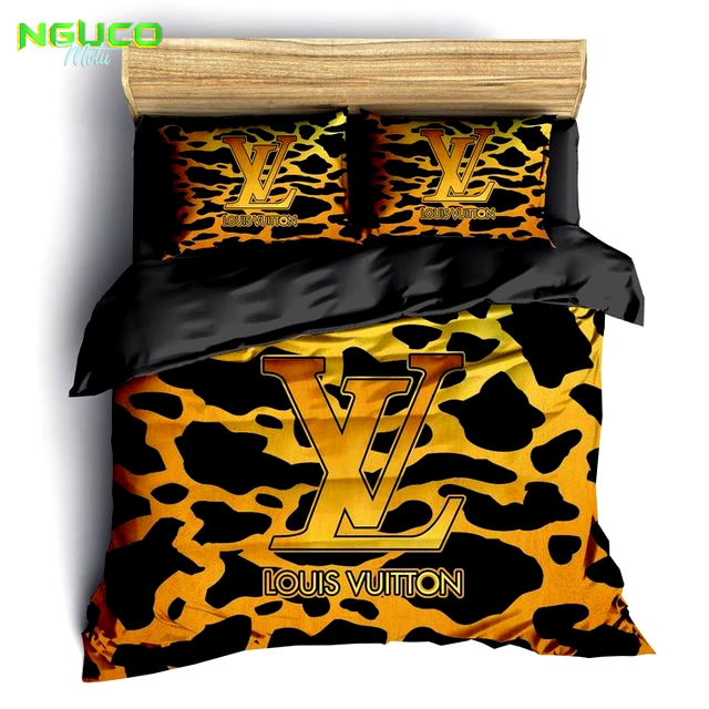 Louis vuitton new luxury brand fashion bedding set bedspread duvet cover set