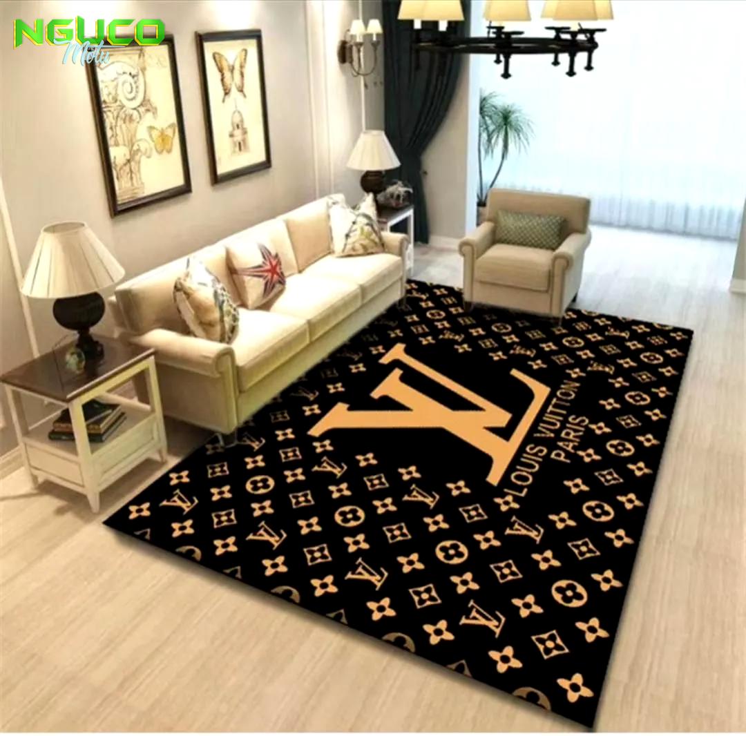 Louis vuitton paris luxury fashion luxury brand rug carpet home decor