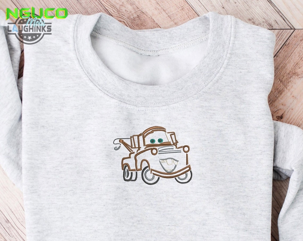 Mater disney embroidered crewneck disney embroidered sweatshirt disneyland crewneck disney sweatshirt womens disney crewneck embroidery tshirt sweatshirt hoodie gift