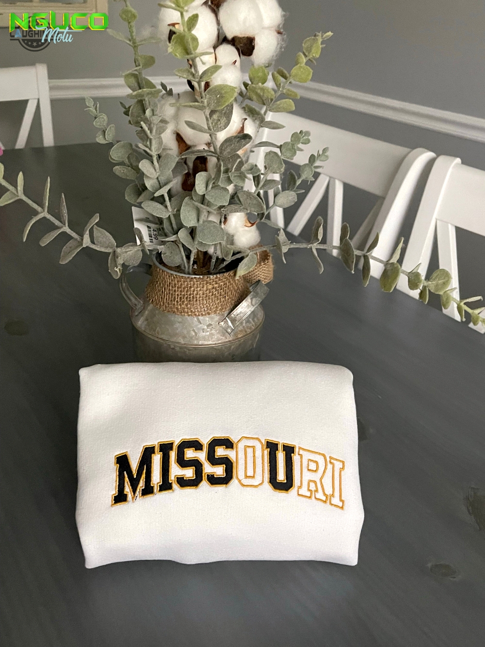Missouri love u embroidered sweatshirt embroidery tshirt sweatshirt hoodie gift