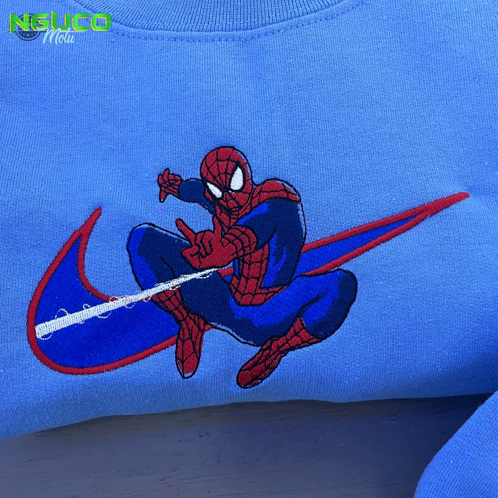 New spiderman no way home embroidered sweatshirt embroidery tshirt sweatshirt hoodie gift