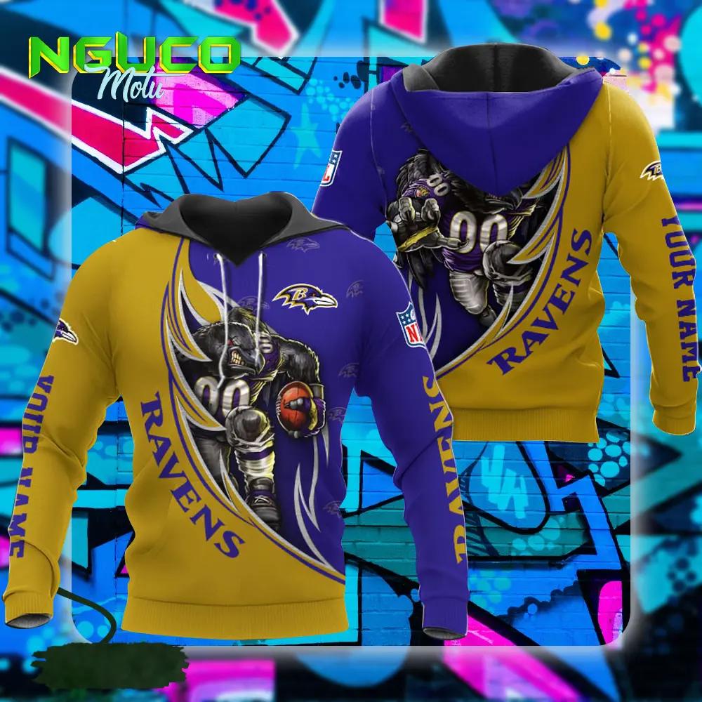 Nfl baltimore ravens hoodie damn right sport hoodie