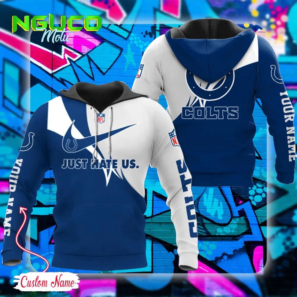 Nfl indianapolis colts hoodie just hate us sport hoodie