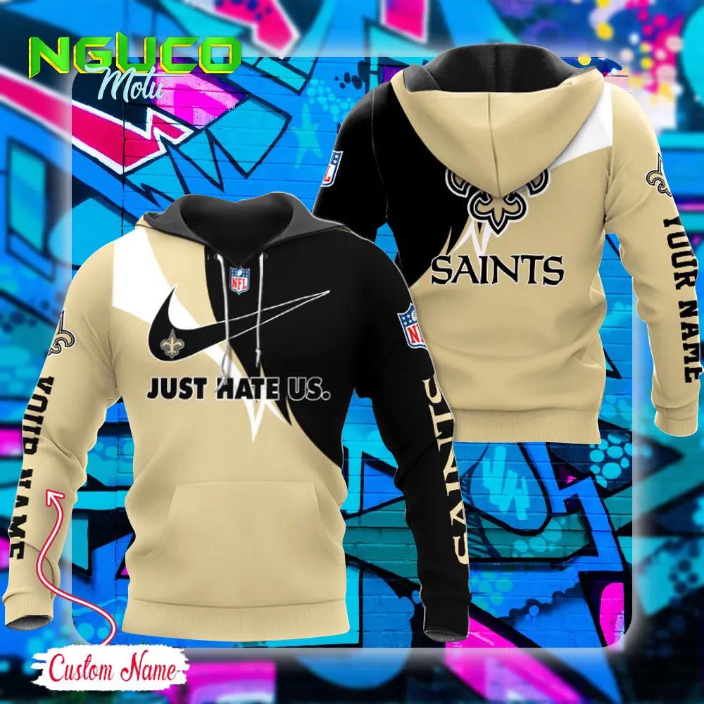 Nfl new orleans saints hoodie just hate us sport hoodie