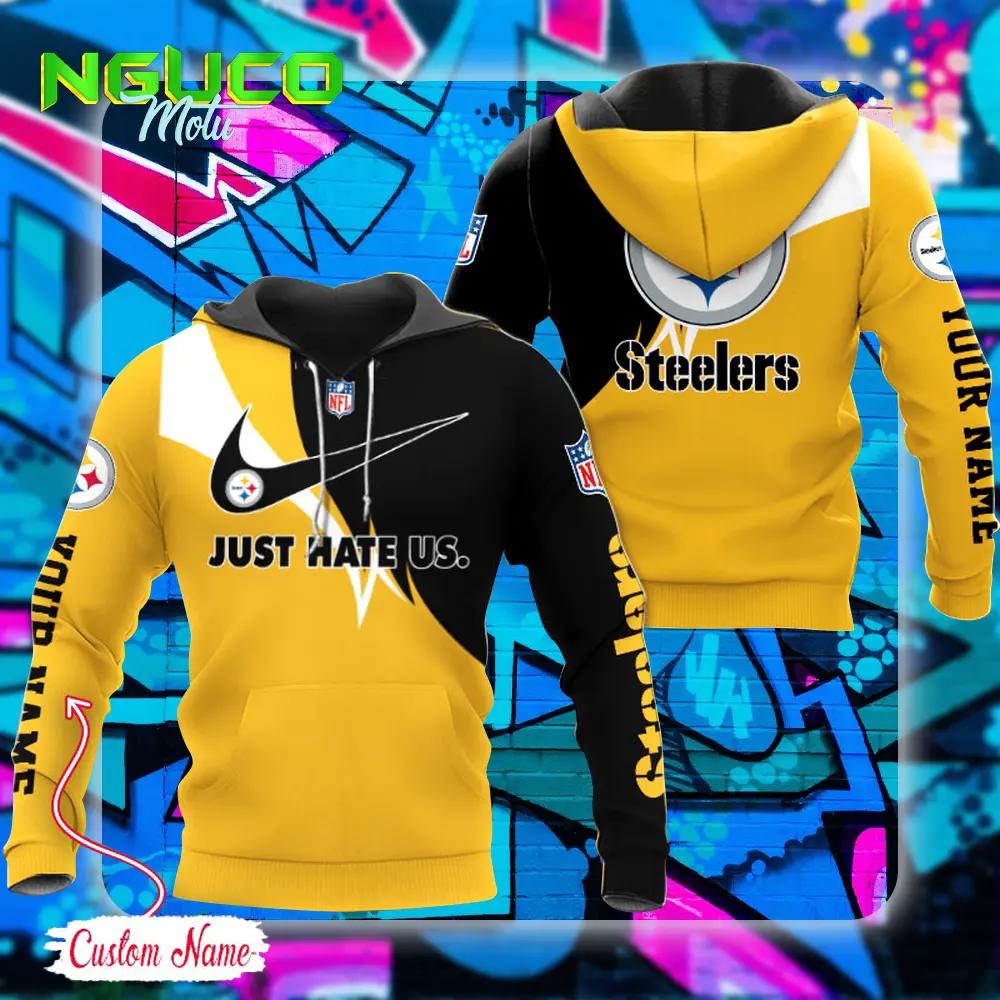 Nfl pittsburgh steelers hoodie just hate us sport hoodie