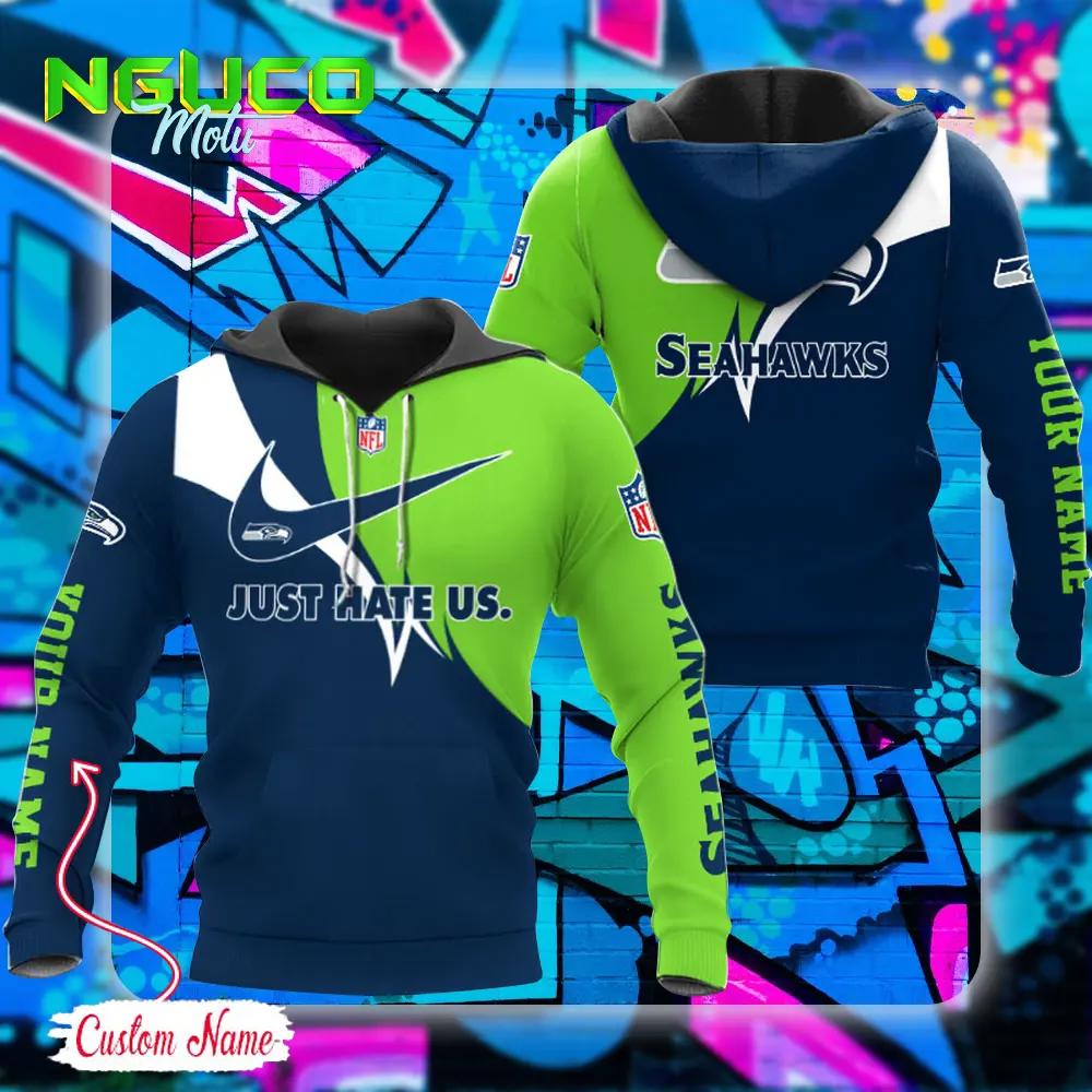 Nfl seattle seahawks hoodie just hate us sport hoodie