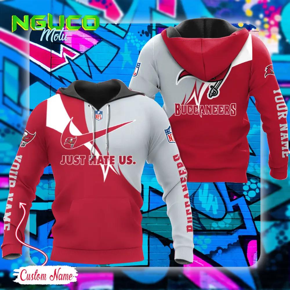 Nfl tampa bay buccaneers hoodie just hate us sport hoodie