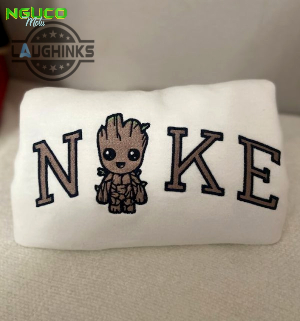 Nike x baby groot star war embroidered sweatshirt embroidery tshirt sweatshirt hoodie gift