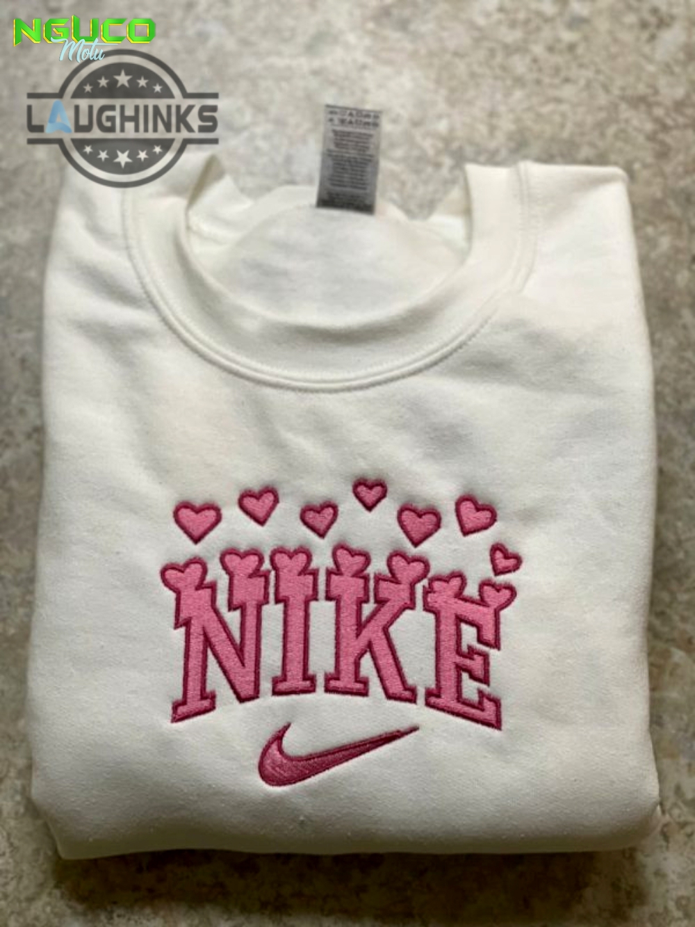 Nike x hearts embroidered sweatshirt embroidery tshirt sweatshirt hoodie gift
