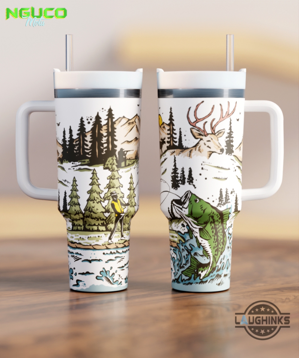 Outdoors 40oz crewcup stanley tumbler dupe 40 oz stainless steel travel cups with handle lid and straw new
