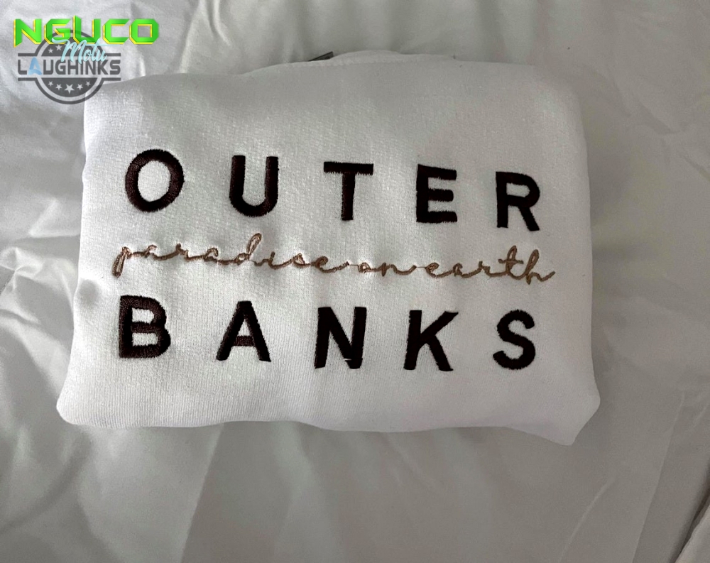 Outer banks embroidered crewneck choose your colors embroidery tshirt sweatshirt hoodie gift