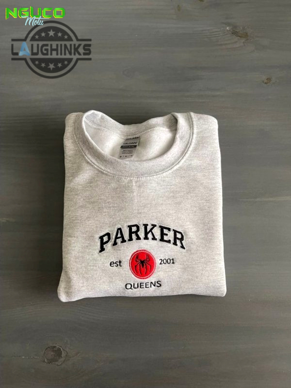 Parker queens spiderman embroidered sweatshirt embroidery tshirt sweatshirt hoodie gift