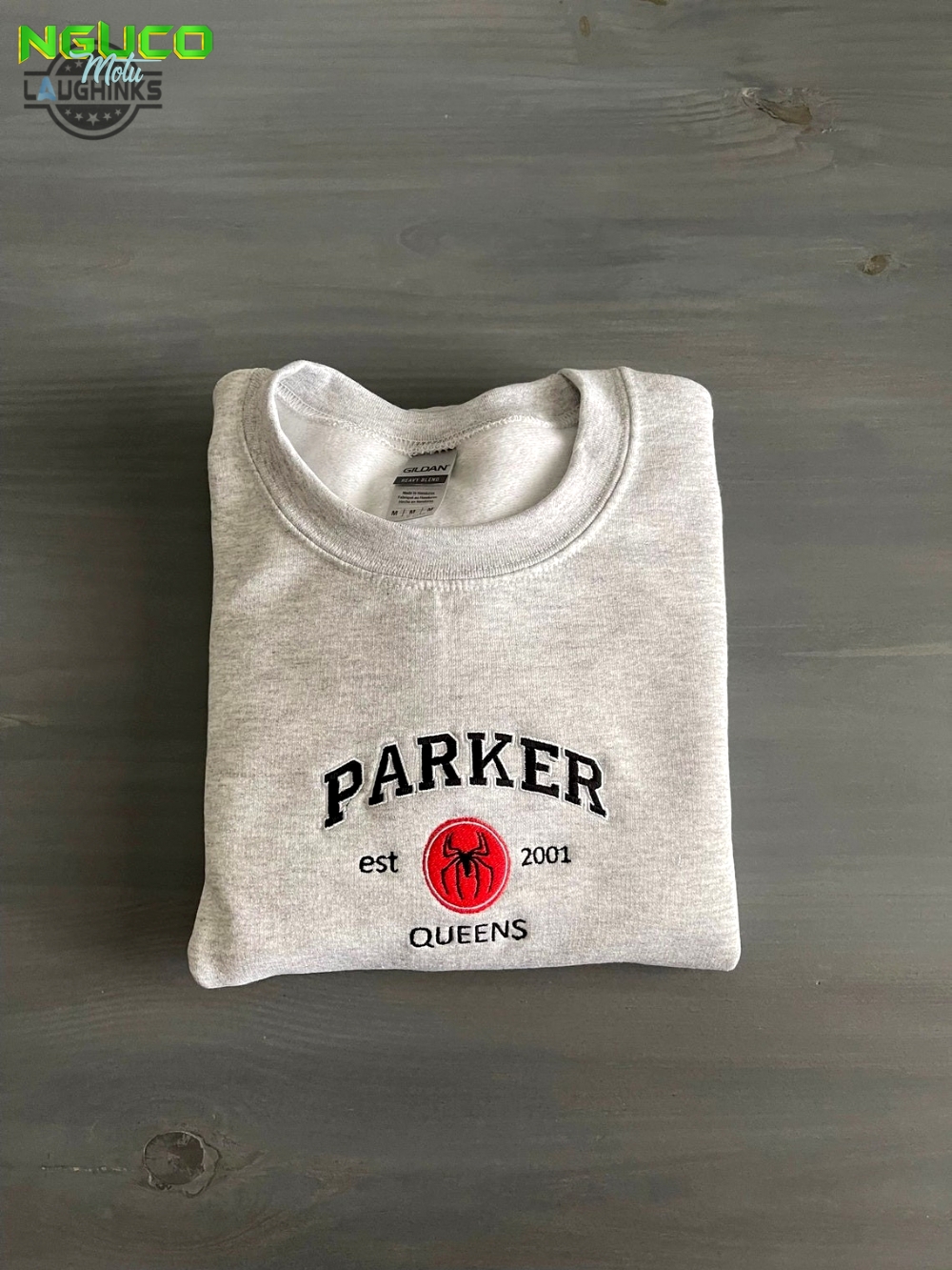 Parker queens vintage embroidered sweatshirt vintage avengers spiderman crewneck spider on sleeve embroidery tshirt sweatshirt hoodie gift