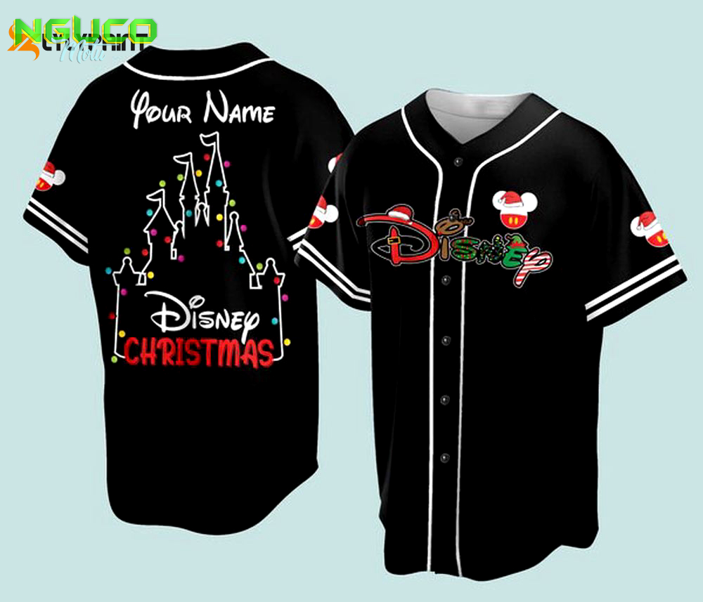 Personalized christmas ddisney baseball jersey ddisneyland trip