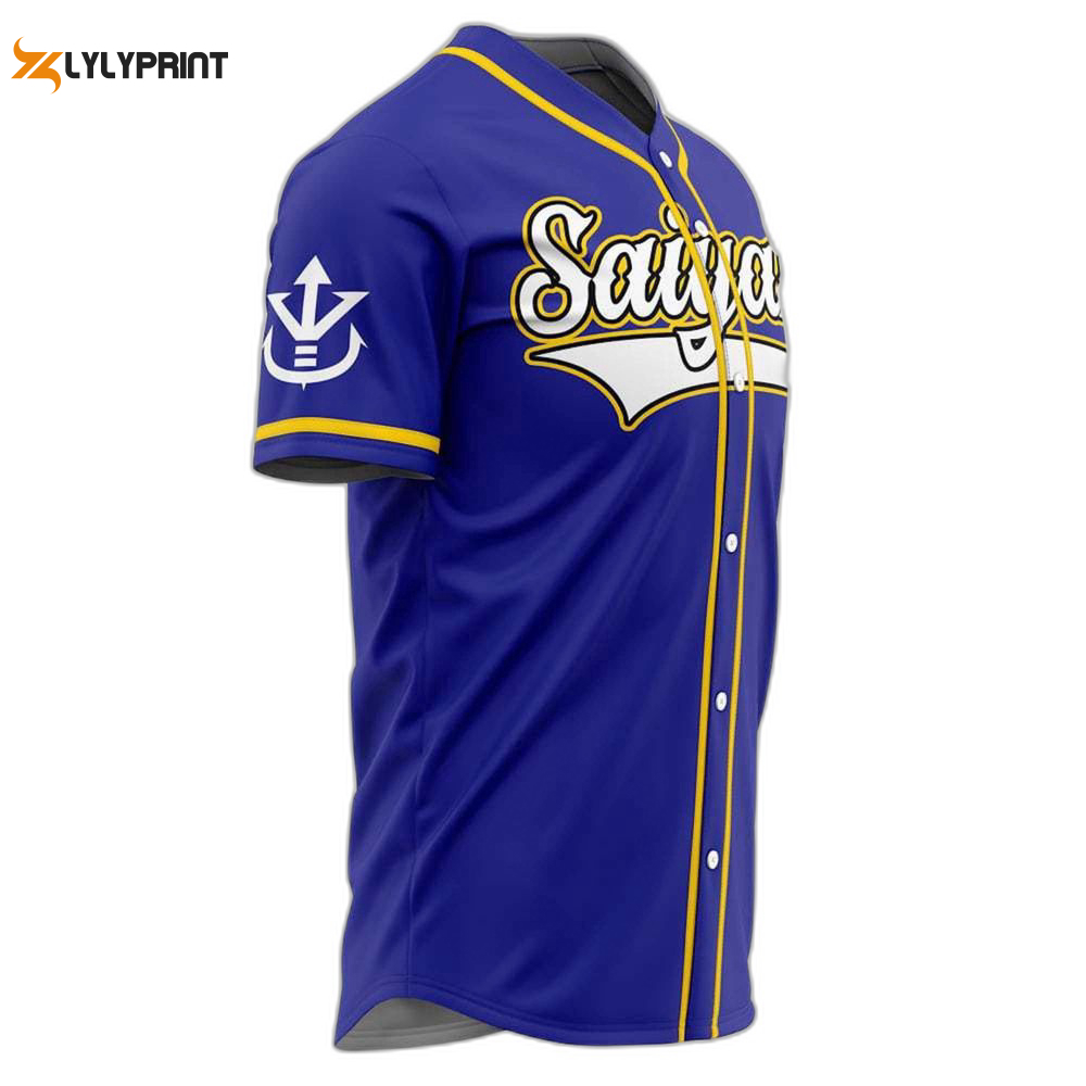 Personalized dragon ball vegeta anime baseball jersey for men women