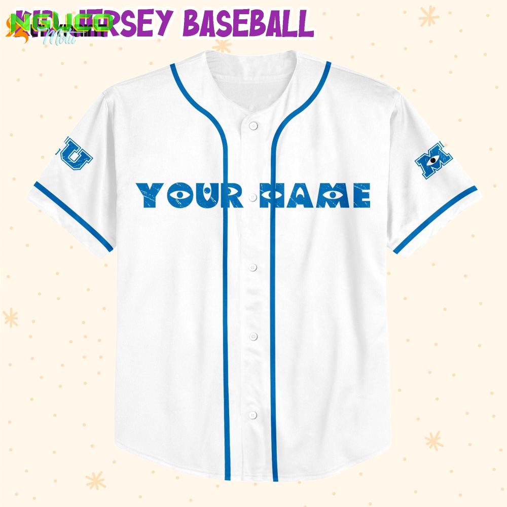 Personalized monsters inc home of the scare games baseball jersey