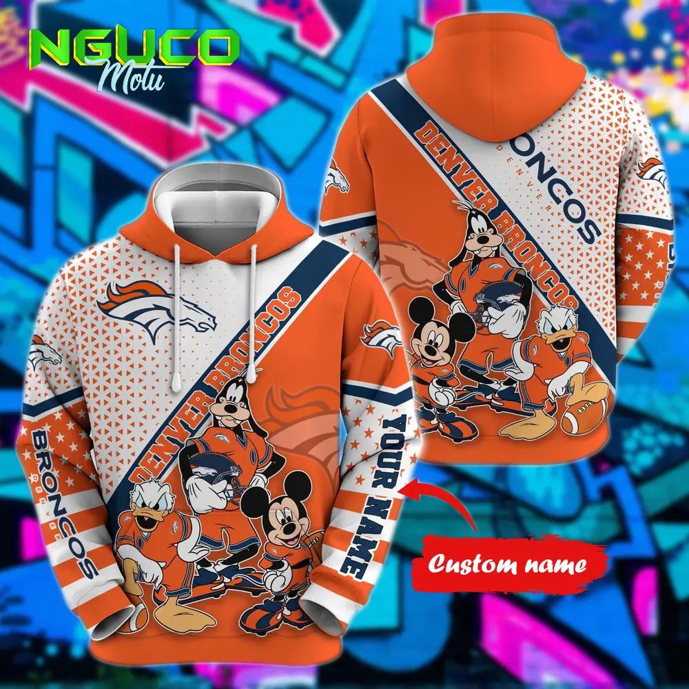 Personalized nfl denver broncos hoodie character cartoon movie unisex hoodie