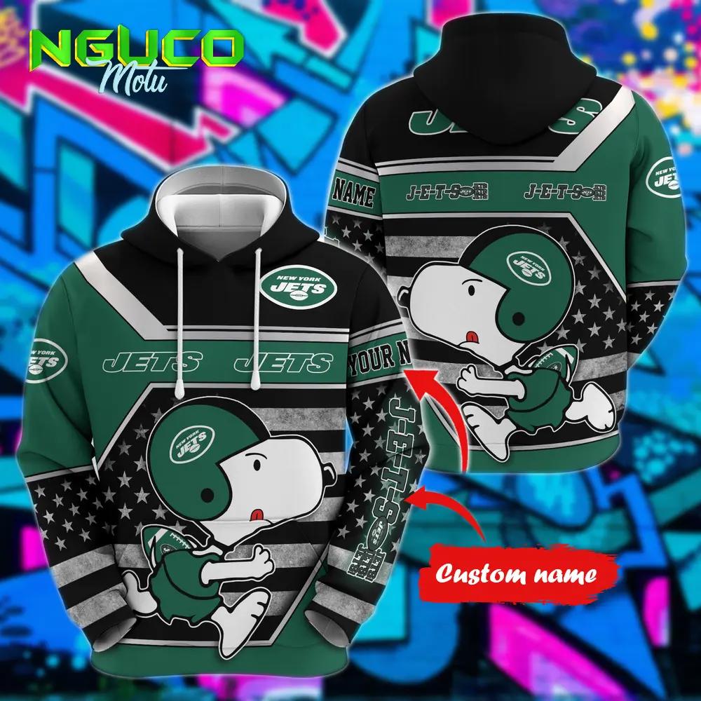 Personalized nfl new york jets hoodie snoopy unisex hoodie