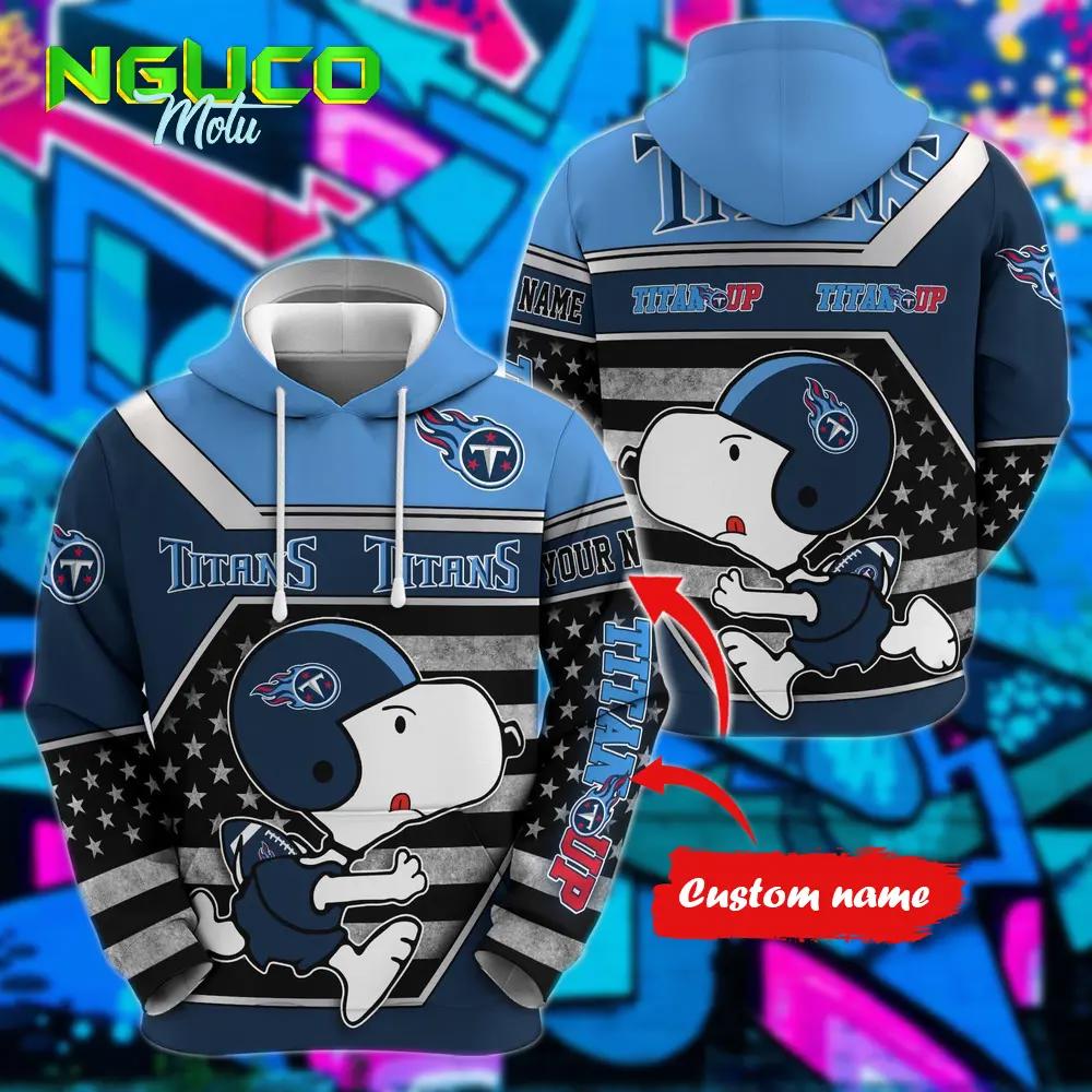 Personalized nfl tennessee titans hoodie snoopy unisex hoodie