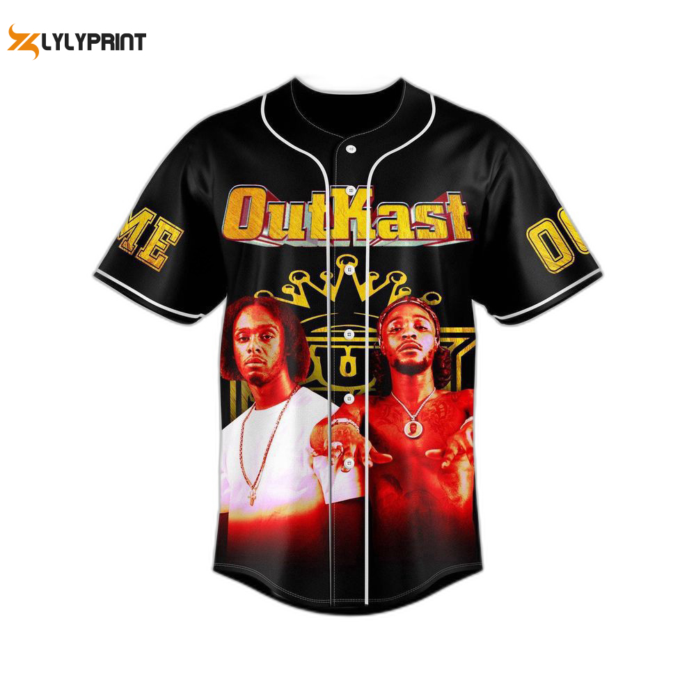 Personalized outkast baseball jersey for men women, outkast hip hop band jersey