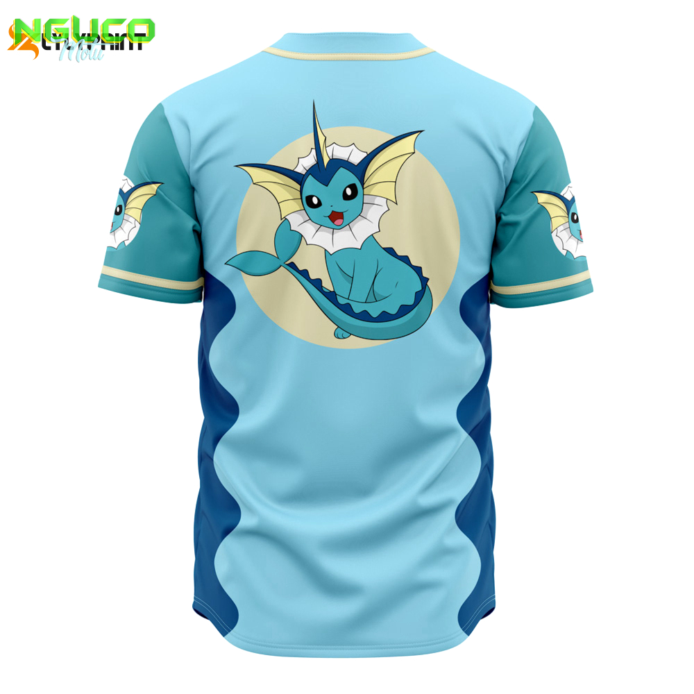 Pkm vaporeon anime baseball jersey