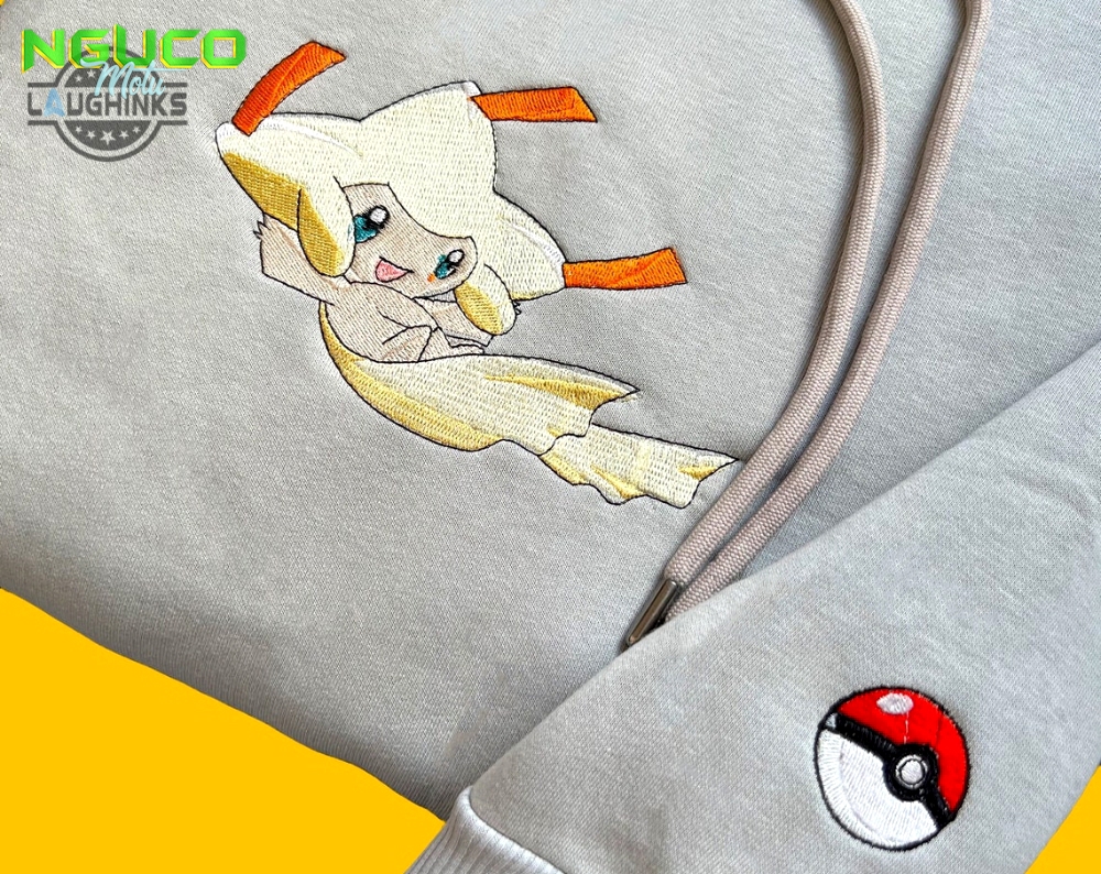 Pokemon jirachi embroidered hoodie pokemon embroidered sweatshirt pokemon embroidery pokemon hoodiespokemon jirachi sweatshirt t shirt embroidery tshirt sweatshirt hoodie gift