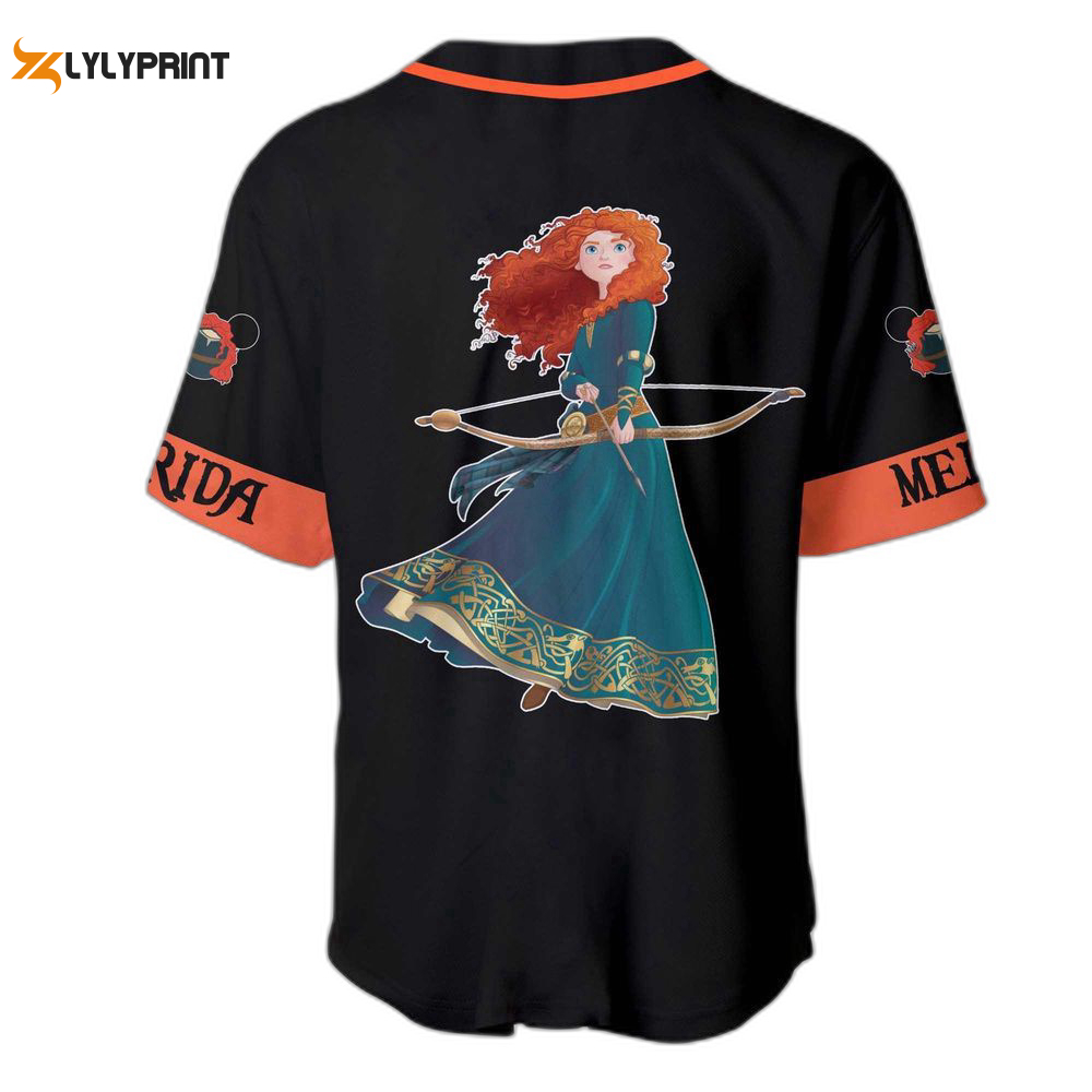 Princess merida jersey, disney princess baseball jersey for men women