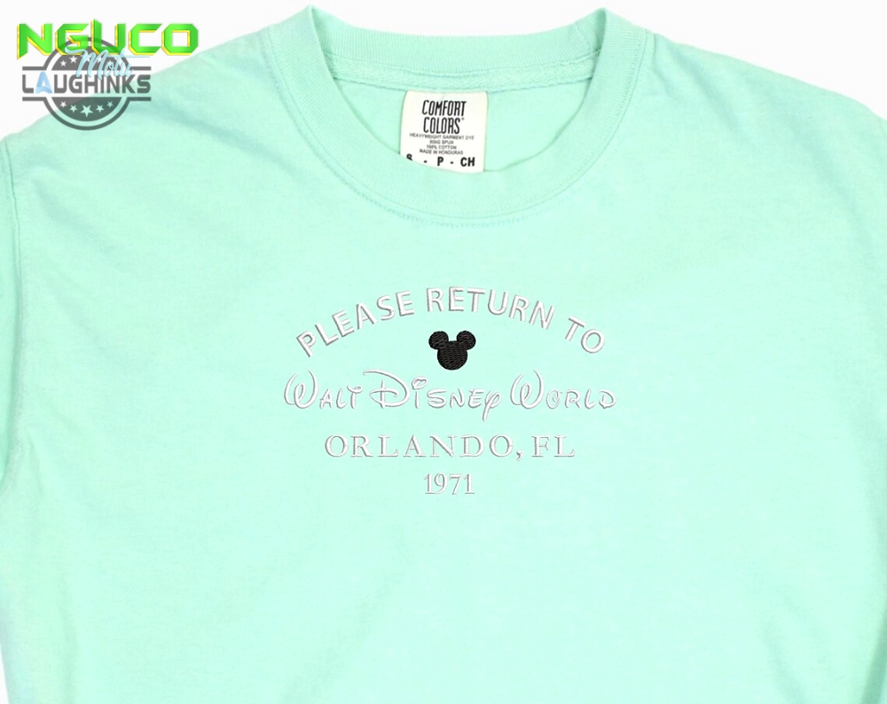 Return to disney world embroidered shirt disney world embroidered shirt disney shirt disney mickey shirt disney tshirt mickey shirt embroidery tshirt sweatshirt hoodie gift