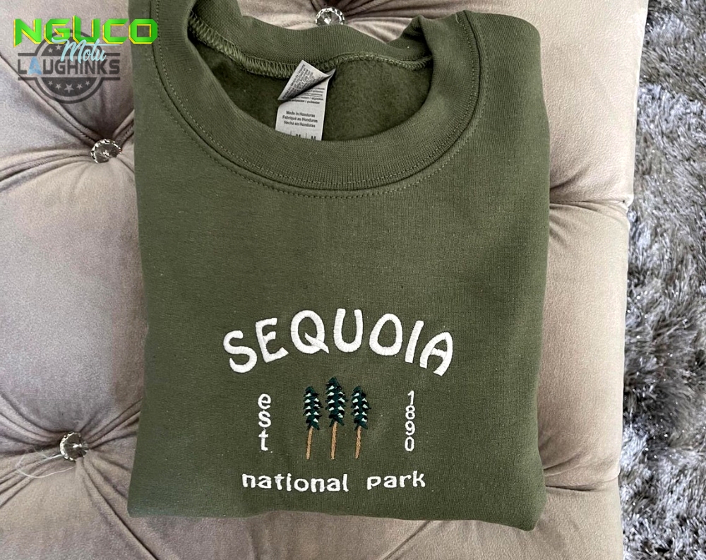 Sequoia embroidered sweater embroidery tshirt sweatshirt hoodie gift