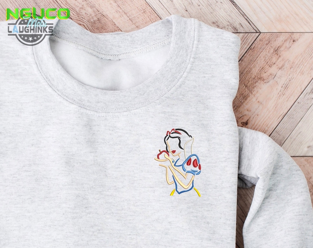 Snow white embroidered crewneck tangled embroidered sweatshirt 7 dwarves crewneck disney princess sweatshirt disney crewneck embroidery tshirt sweatshirt hoodie gift