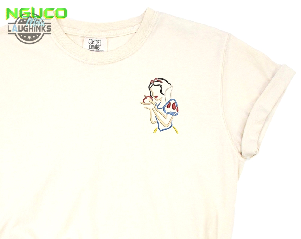 Snow white embroidered tshirt snow white shirt seven dwarves t shirt disney princess shirt disney tshirt womens disney shirt embroidery tshirt sweatshirt hoodie gift