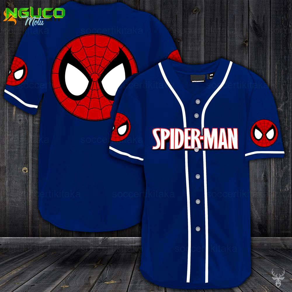 Spiderman shirt, spiderman jersey shirt, spiderman baseball jersey, spiderman baseball shirt