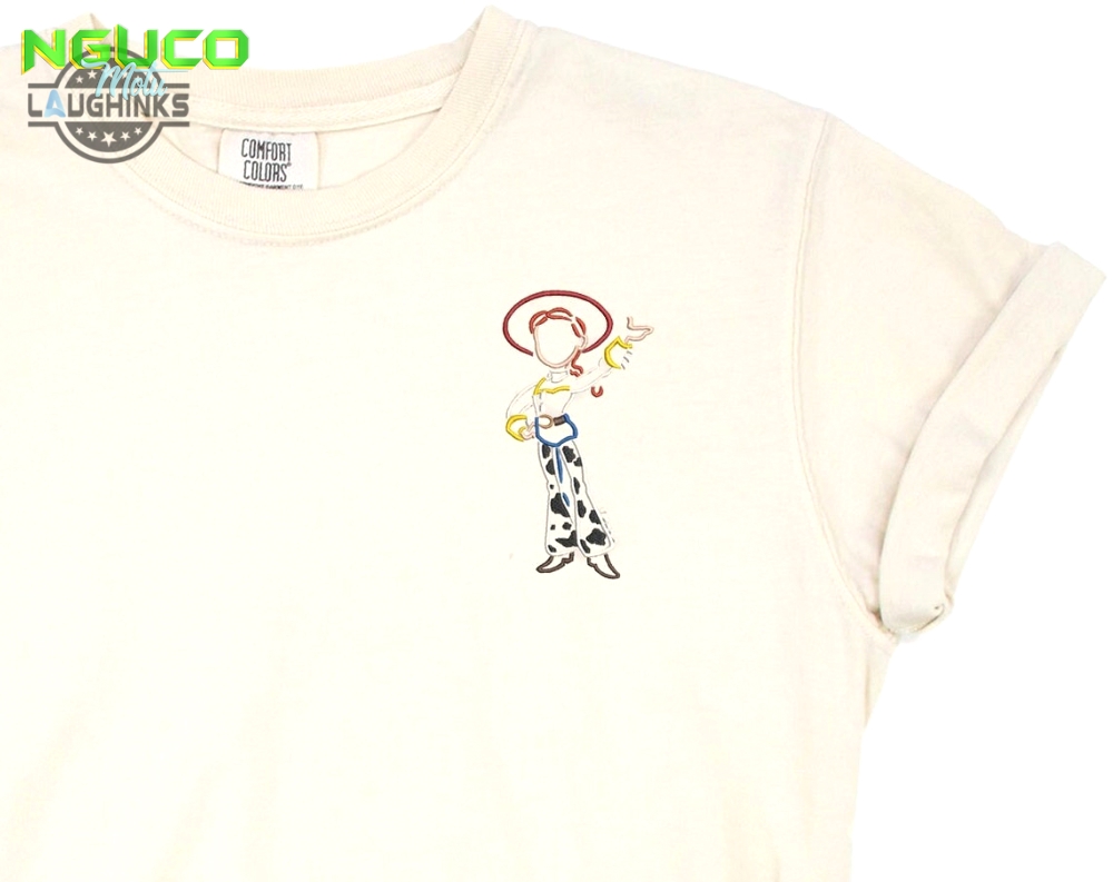 Toy story jessie embroidered tshirt toy story embroidered shirt jessie t shirt pixar shirt disney tshirt womens disney shirt embroidery tshirt sweatshirt hoodie gift