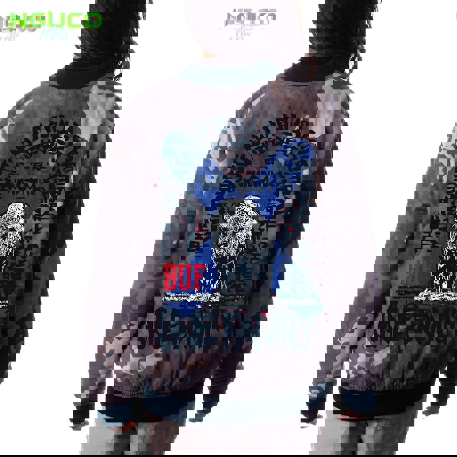 Unisex buffalo bills the wild collective gray camo bomber jacket