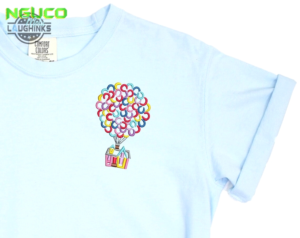 Up house embroidered tshirt up house shirt disney up shirt up t shirt disney balloon shirt disney dog tshirt womens disney shirt embroidery tshirt sweatshirt hoodie gift