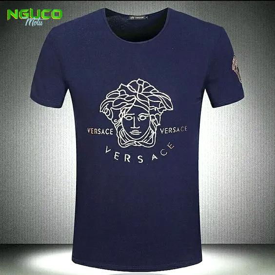 Versace medusa navy luxury brand premium t-shirt outfit for men women