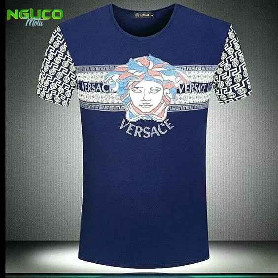 Versace medusa navy luxury brand t-shirt outfit for men women