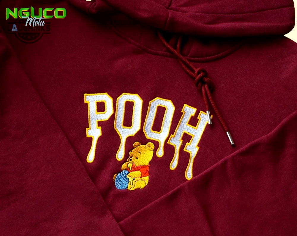 Winnie the pooh embroidered sweatshirt hoodie embroidered sweatshirt winnie the pooh embroiderypooh hoodieshigh quality unisex hoodie embroidery tshirt sweatshirt hoodie gift