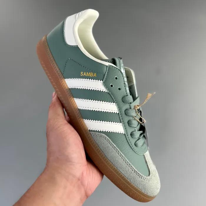 Adidas samba og silver green gum -000xitqxrsu