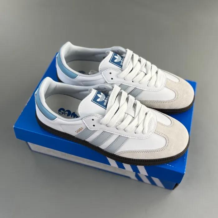 Adidas samba og white blue halo powder sky blue-0007h8wjka3