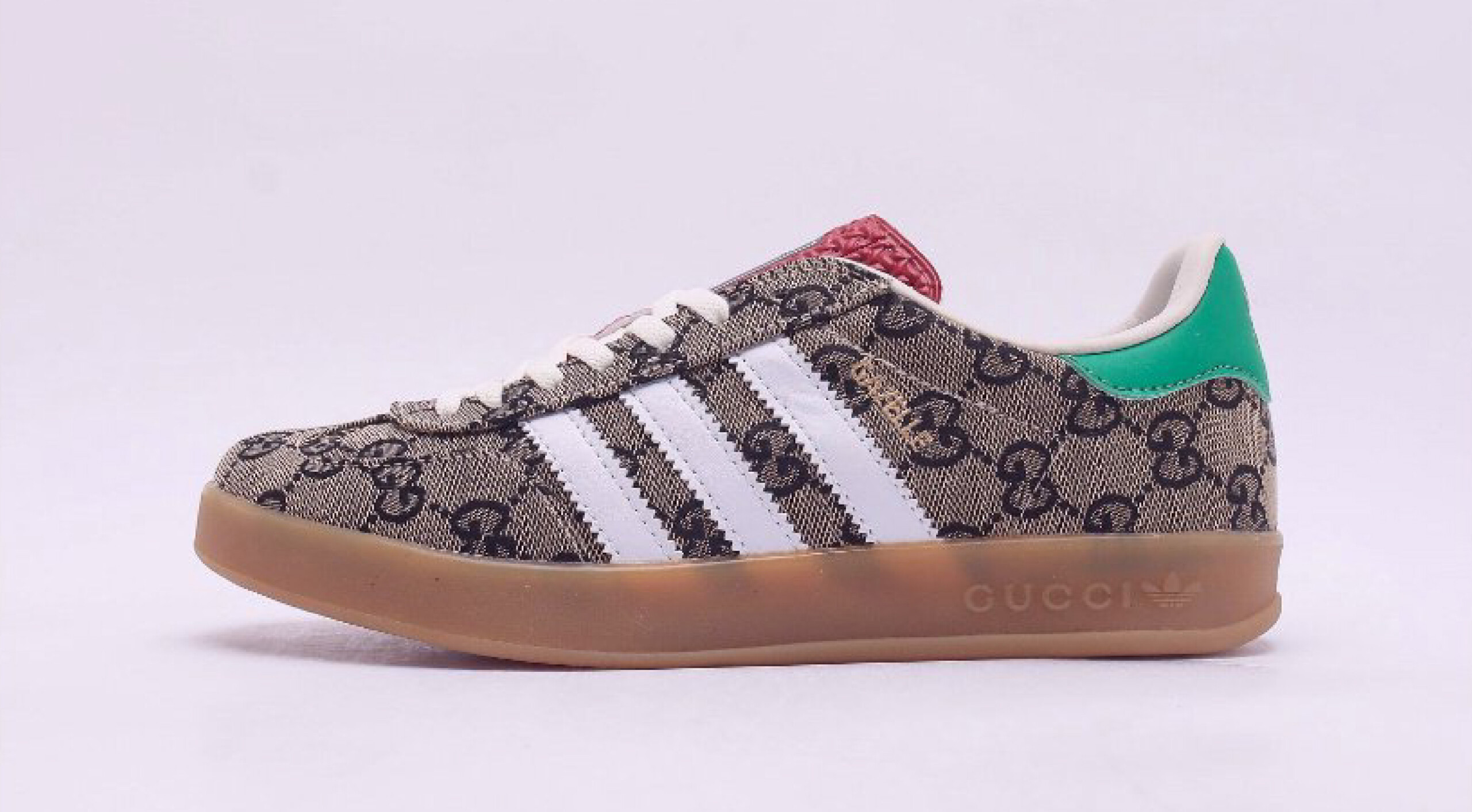Adidas x gucci gazelle beige gg monogram