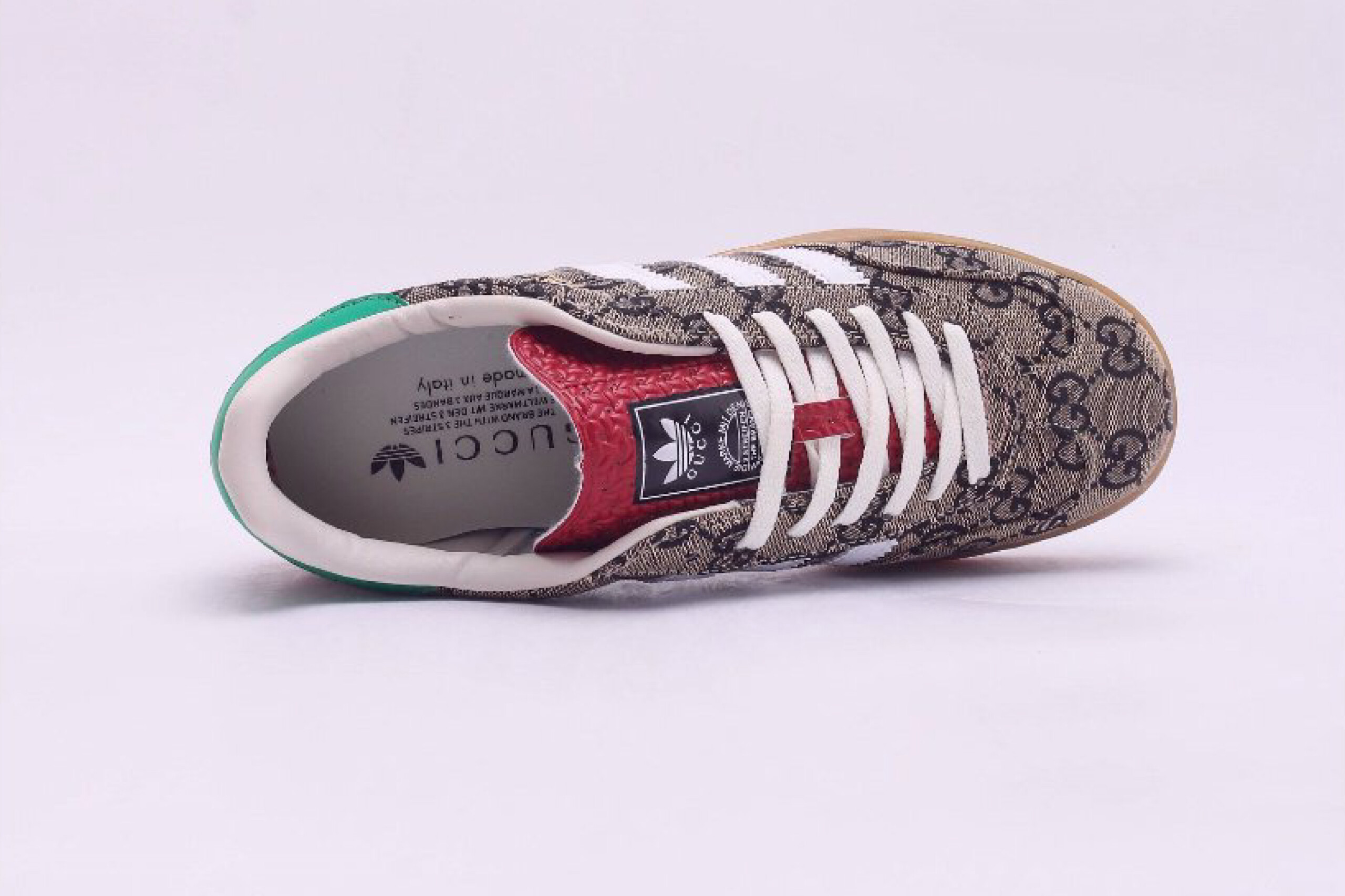 Adidas x gucci gazelle beige gg monogram