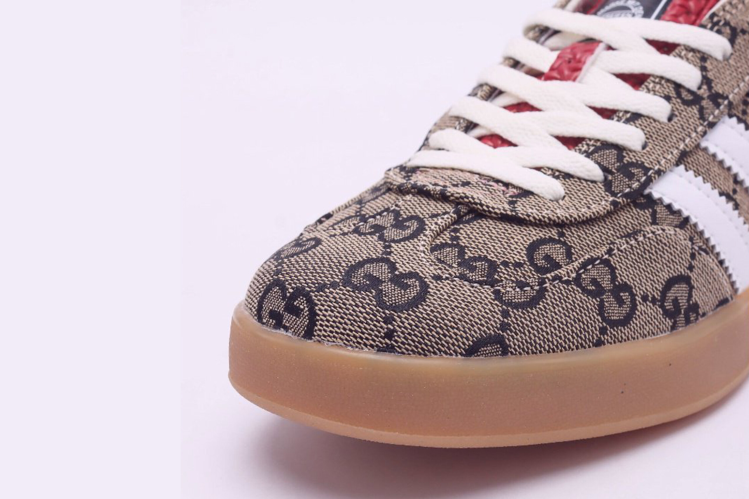 Adidas x gucci gazelle beige gg monogram
