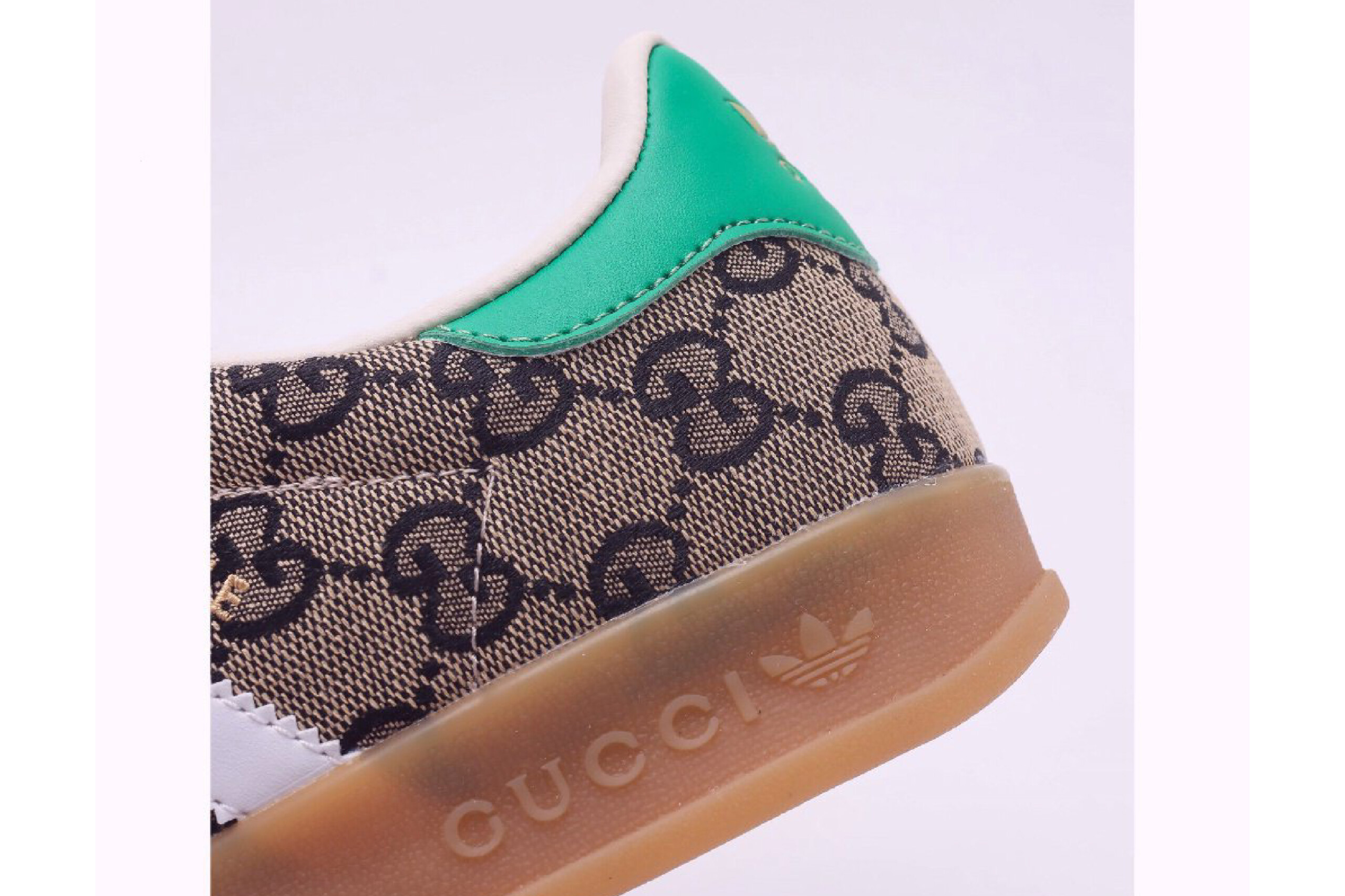 Adidas x gucci gazelle beige gg monogram