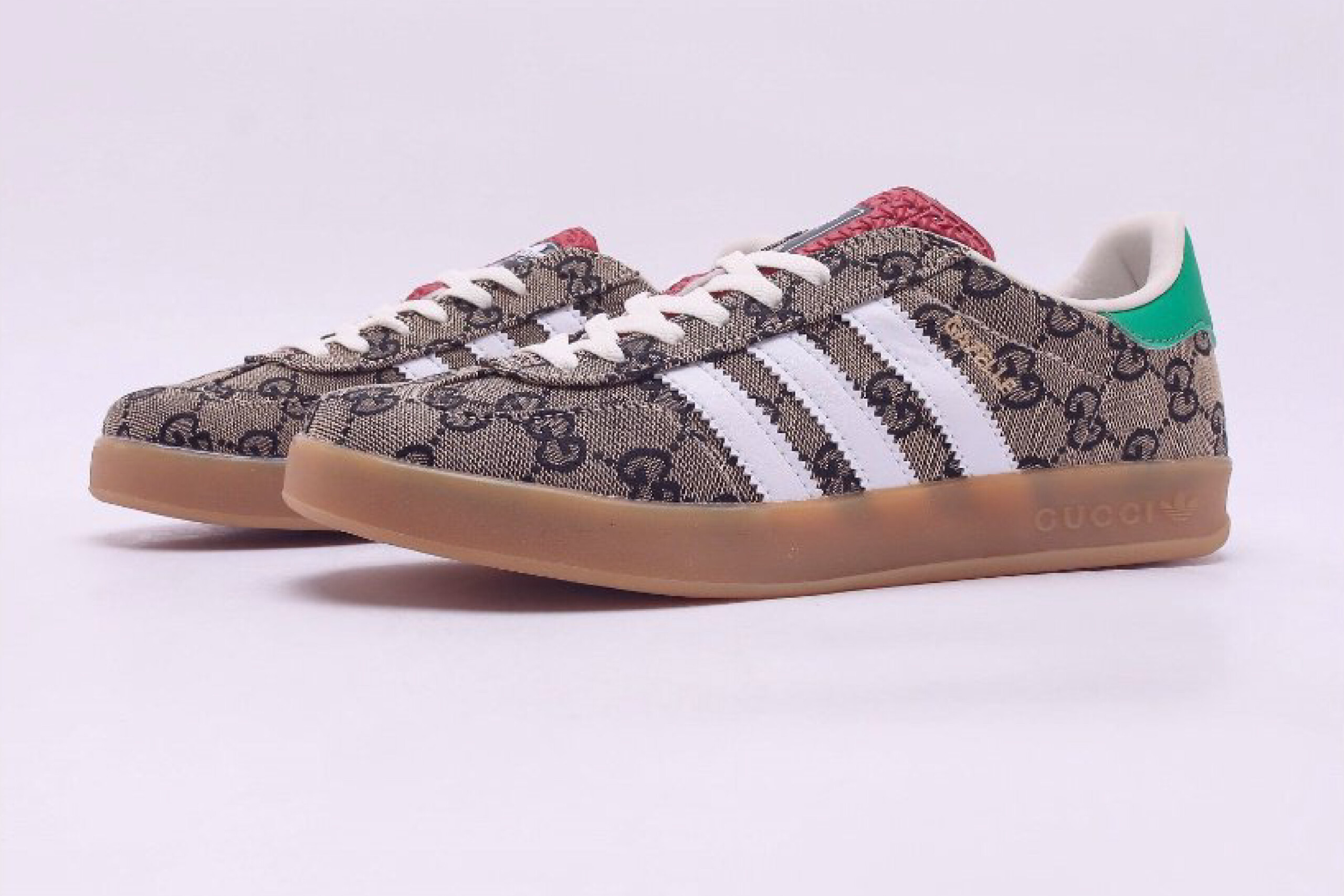 Adidas x gucci gazelle beige gg monogram