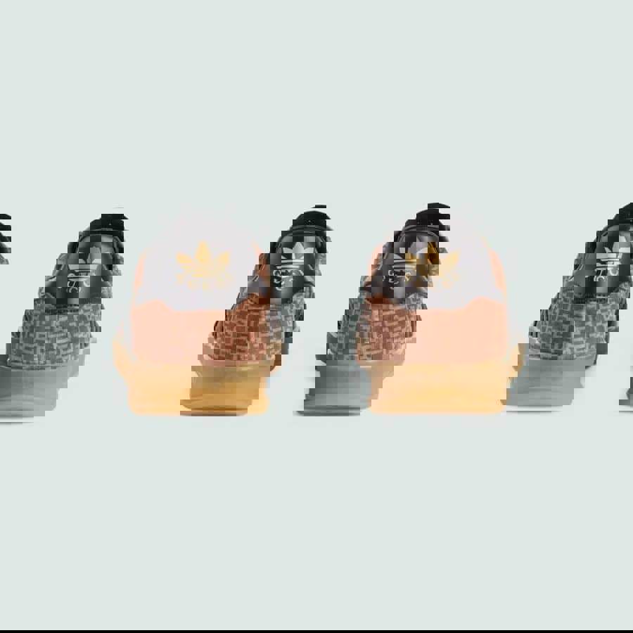 Adidas x gucci gazelle brown and black