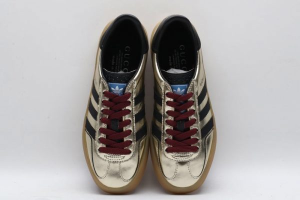 Adidas x gucci gazelle metallic gold