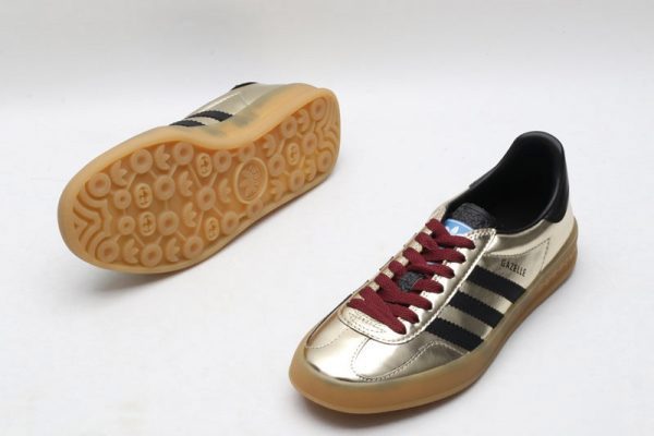 Adidas x gucci gazelle metallic gold