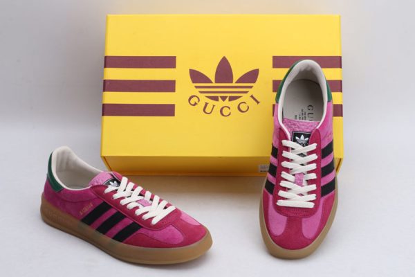 Adidas x gucci gazelle pink